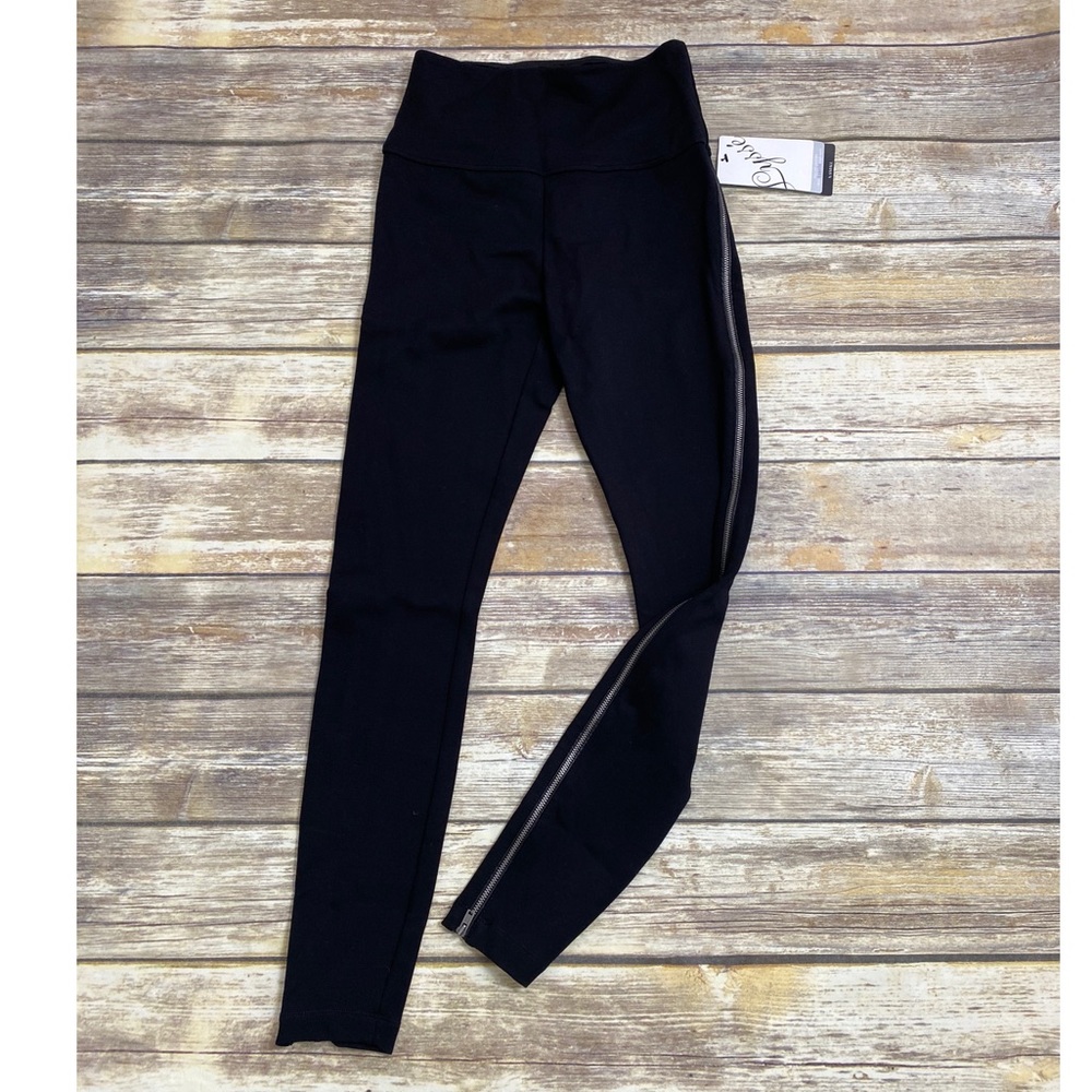 Lysse Full Side Zipper Pants Black Legging XS